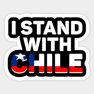 I Stand with Chile Sticker